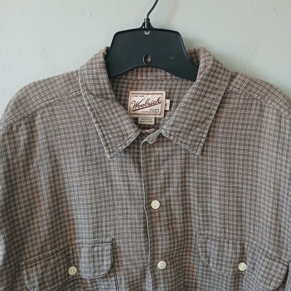 Woolrich‎ Men's Short Sleeve Button Down Size XL 100%Cotton - Picture 2 of 13
